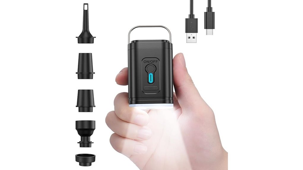 mini usb c rechargeable inflator