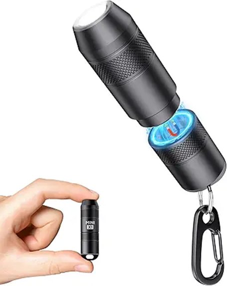 mini usb c rechargeable keychain flashlight