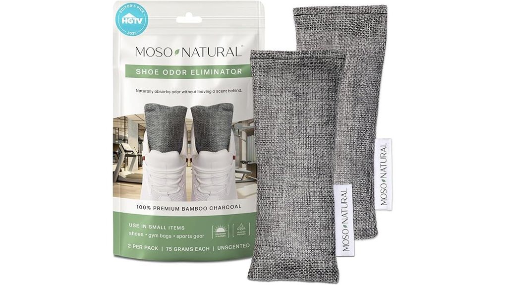 moso charcoal shoe deodorizer inserts