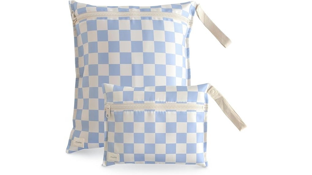 mushie two pack water resistant bags