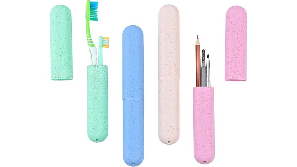 muslih 4 pack toothbrush cases