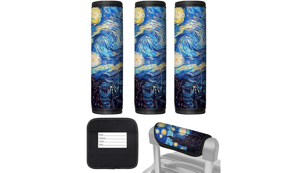 neoprene luggage handle wraps 3 pack