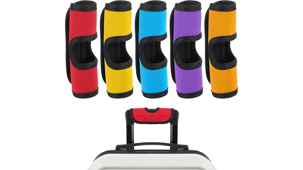 neoprene multi color luggage handlewraps