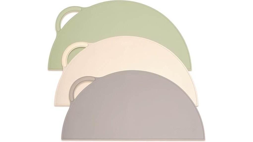 nonspill silicone suction placemats