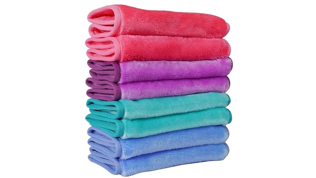 nugilla eight pack microfiber makeup cloths