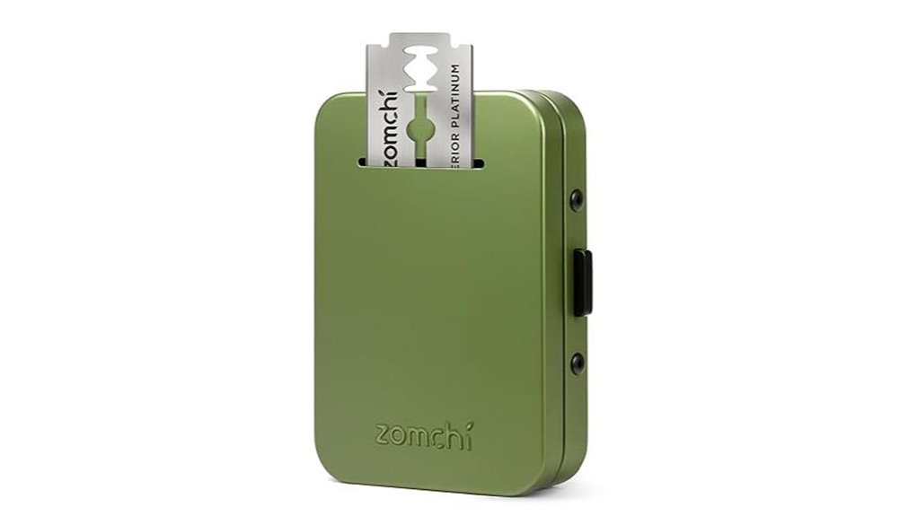 olive green razor disposal