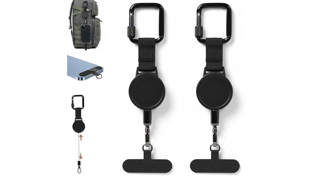 outdoor theft proof retractable lanyard