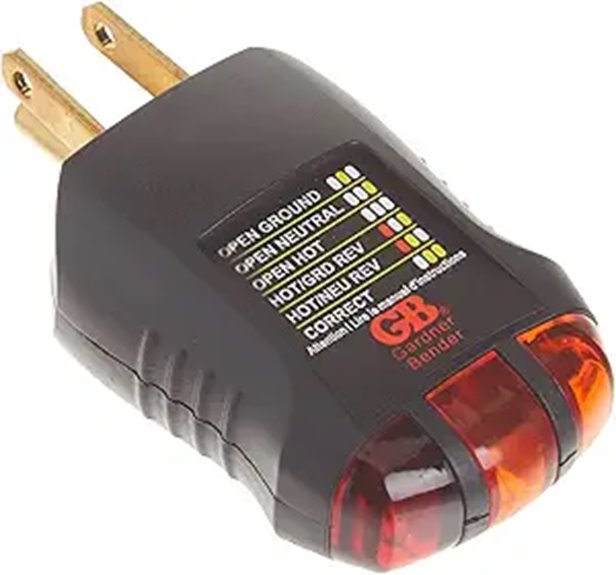 outlet receptacle tester device