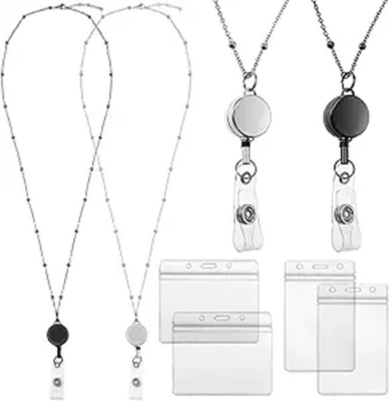 outus retractable stainless lanyard