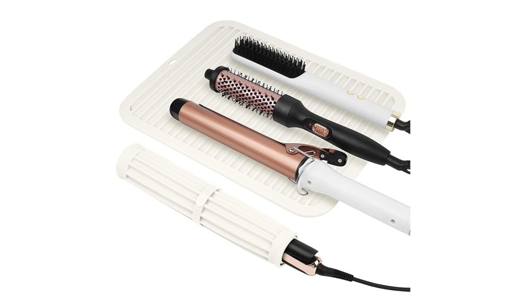 oversized silicone heat resistant hair mat