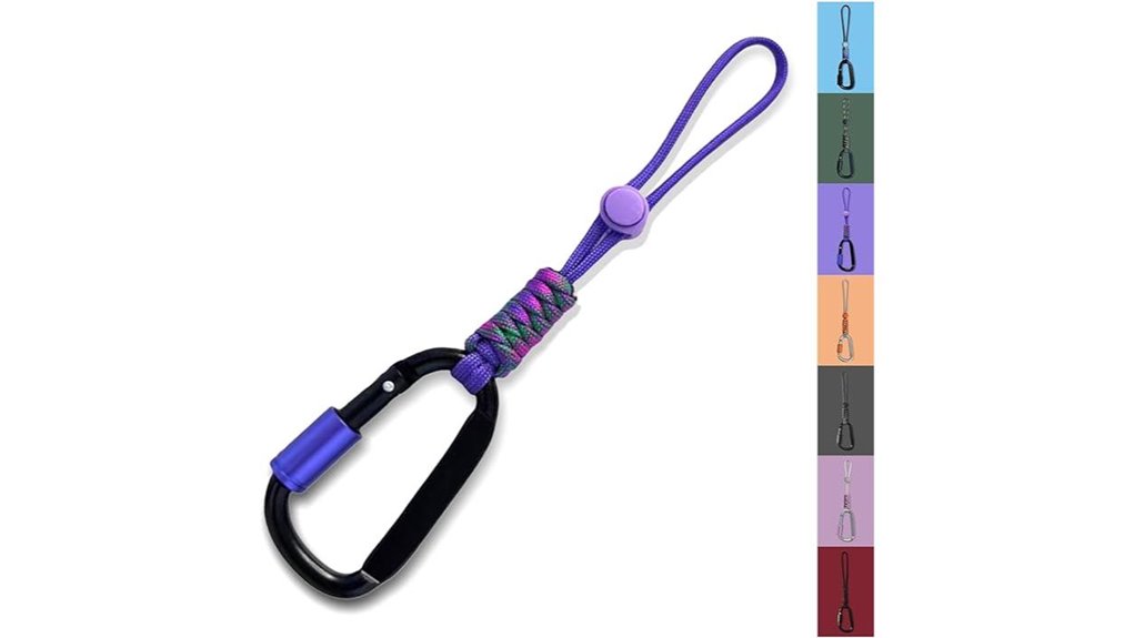 paracord keychain with carabiner