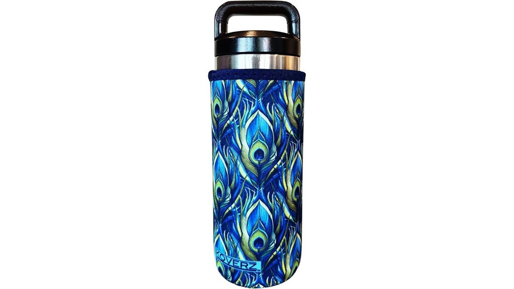 peacock neoprene insulated sleeve