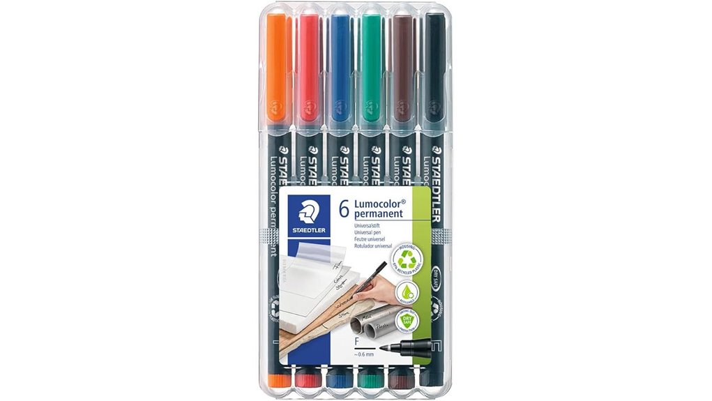 permanent fine tip felt pens