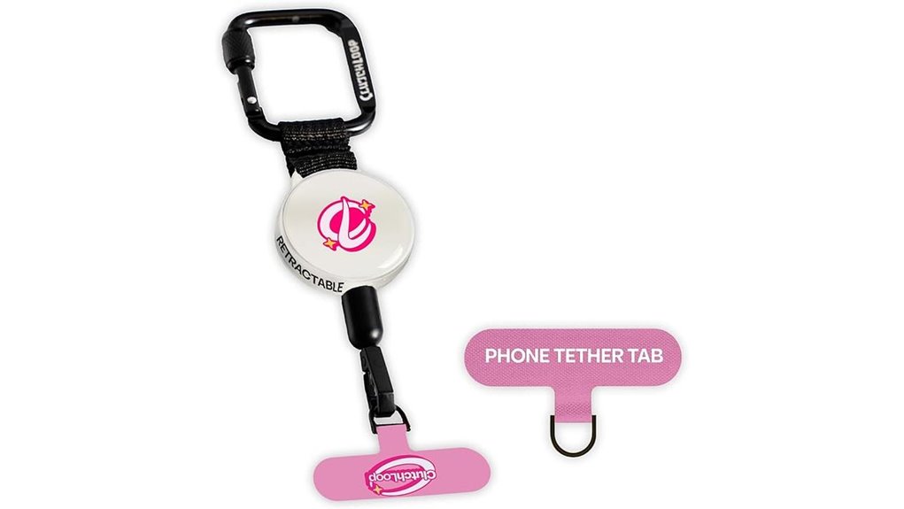 phone tether with carabiner lock