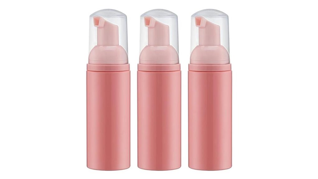 pink 60ml foam pump bottles