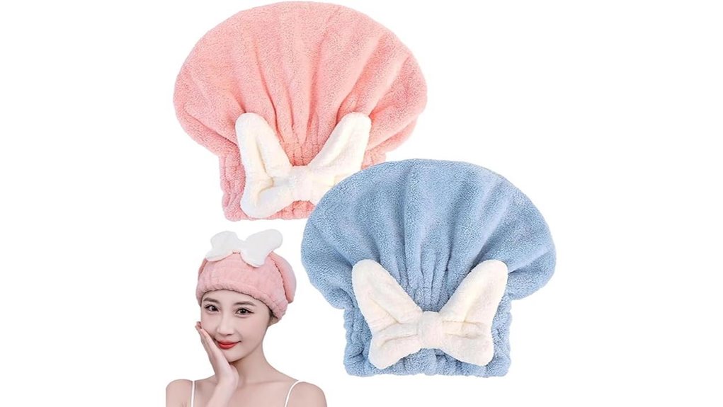 pink and blue microfiber towels