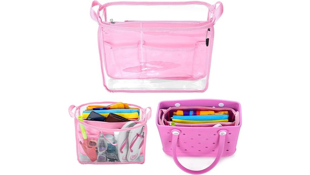 pink bogg bag organizer liner