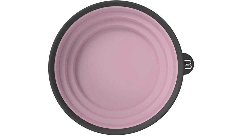 pink collapsible tint mixing bowl