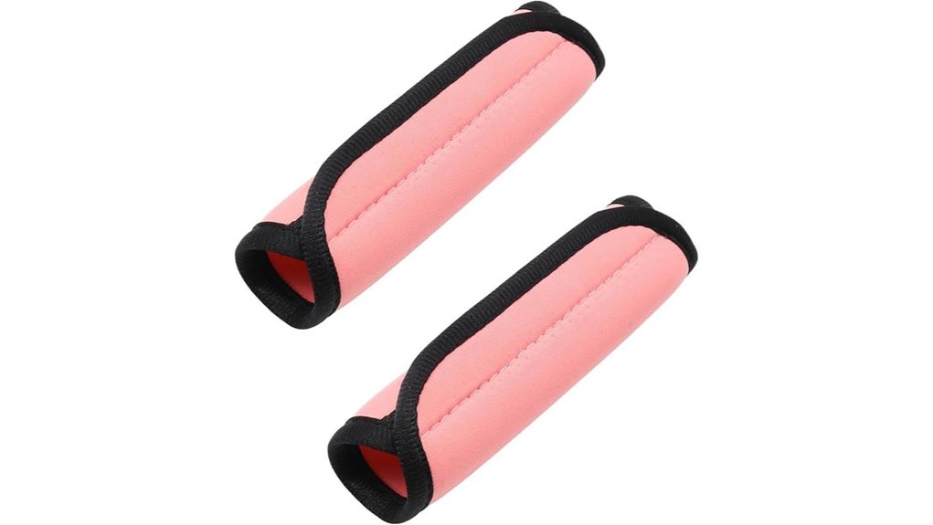 pink luggage handle wraps
