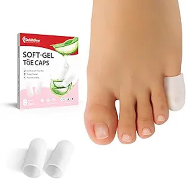 pinky toe gel sleeves 8 pack