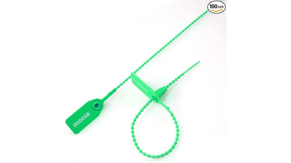 plastic 250mm tamper evident seals