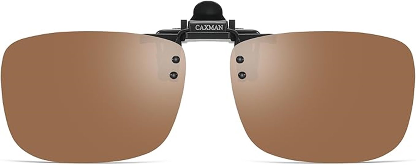 polarized flip up clip on sunglasses