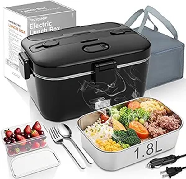 portable 1 8l electric lunchbox