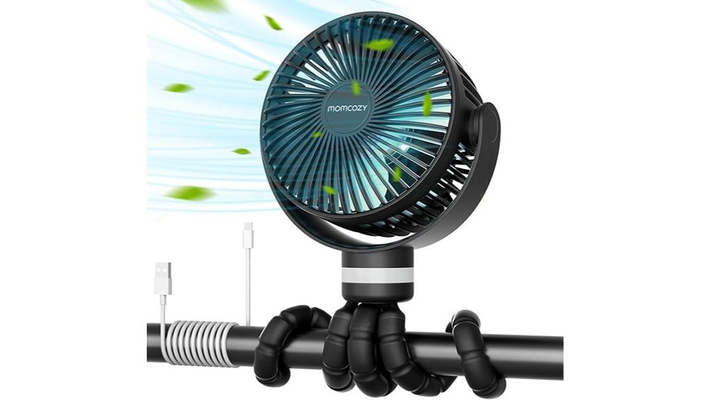 portable 360 stroller fan