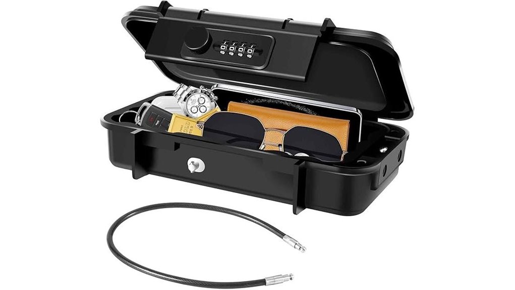 portable 4 digit cable lockbox