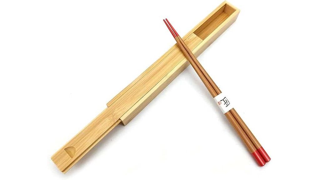 portable bamboo chopsticks case