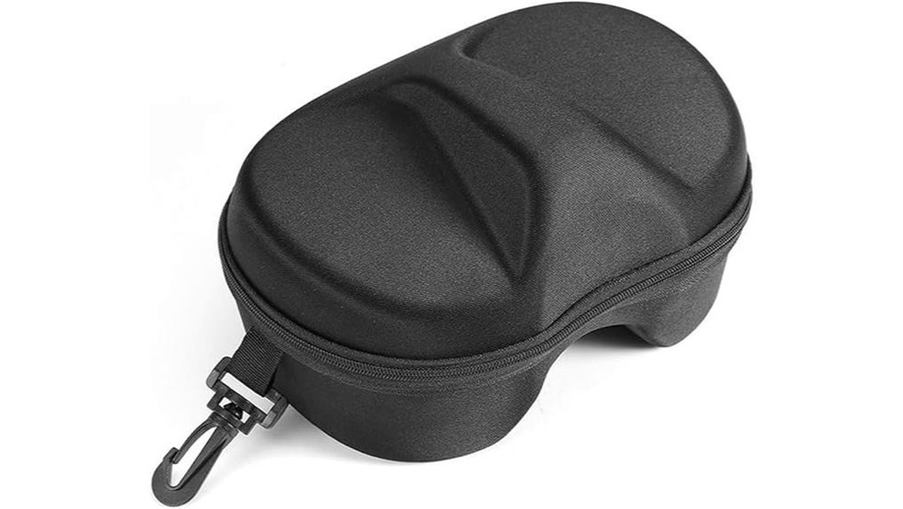 portable black diving mask case