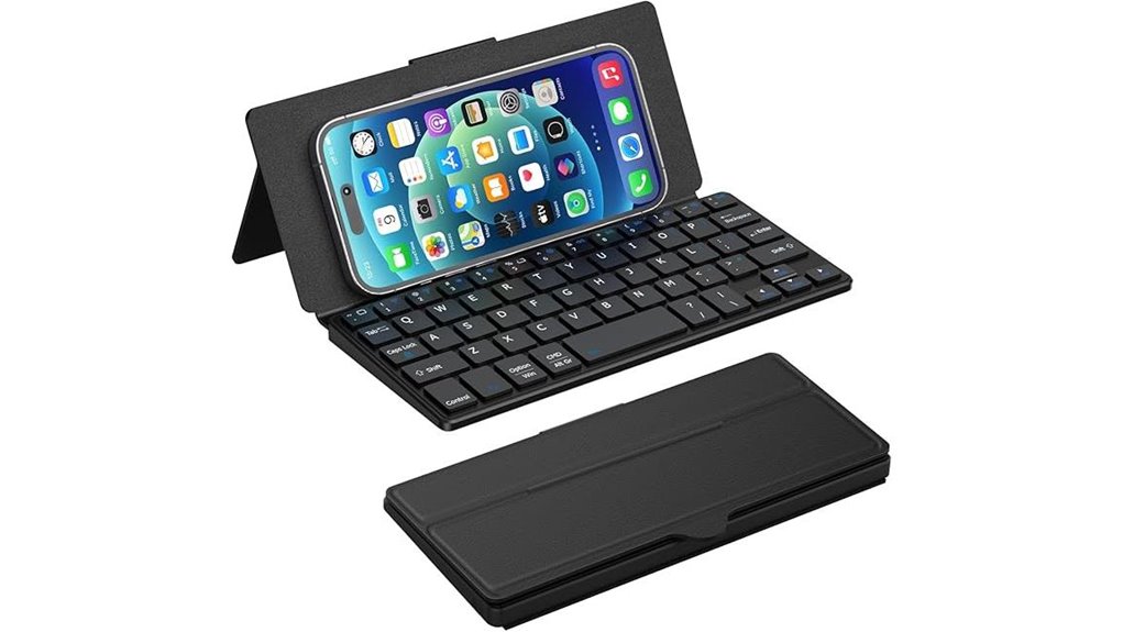 portable bluetooth mini keyboard with kickstand