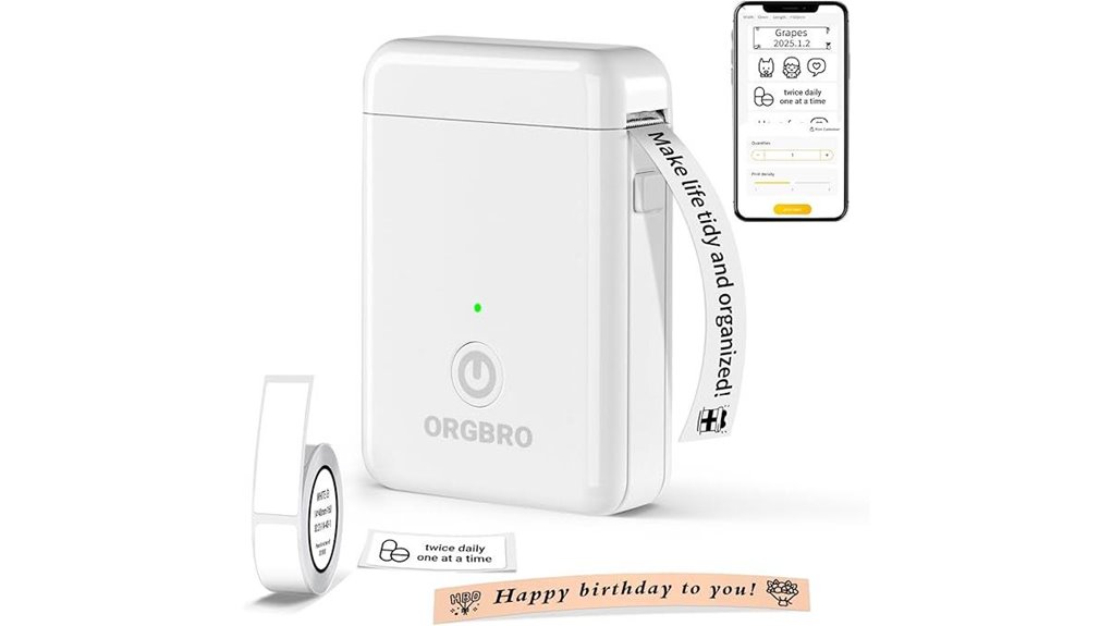 portable bluetooth mini labeler