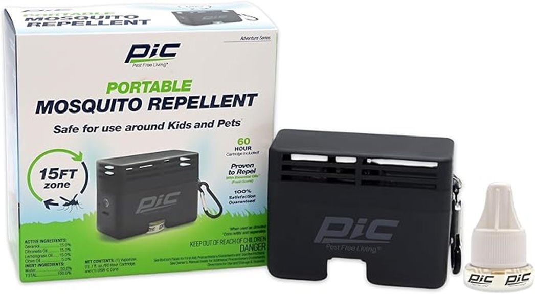 portable botanical mosquito repellent cartridge