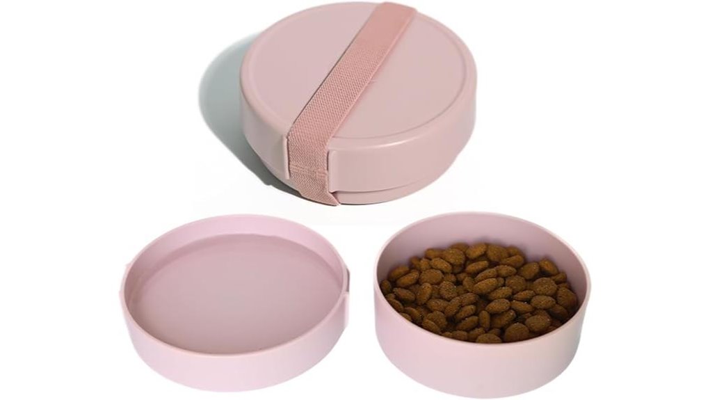portable bpa free dog travel bowl