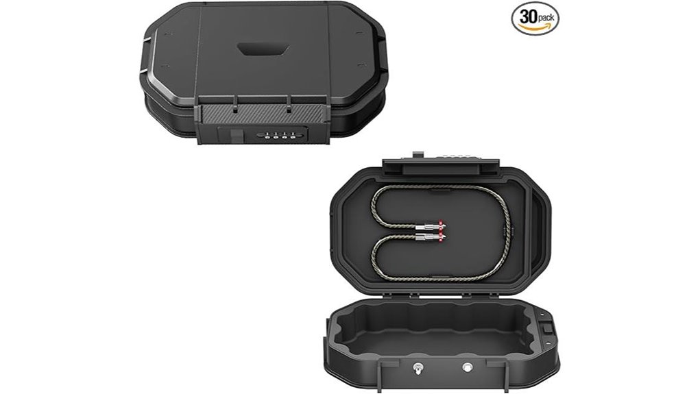 portable combination lock box