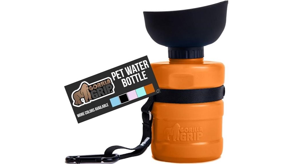 portable dog water bottle with bowl