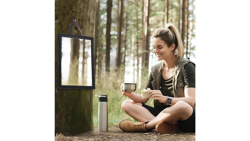 portable full length folding mirror