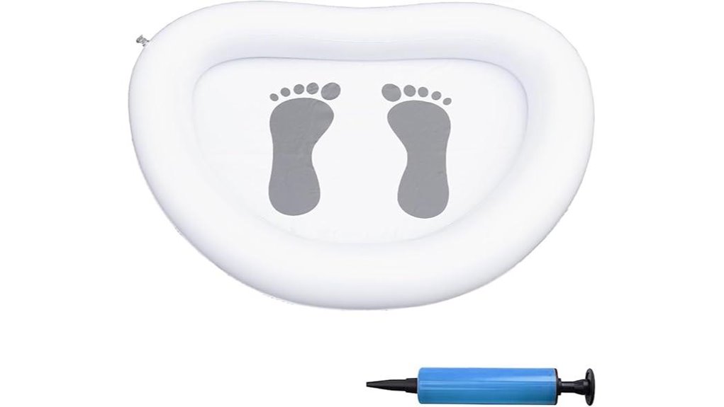 portable inflatable foot bath pump