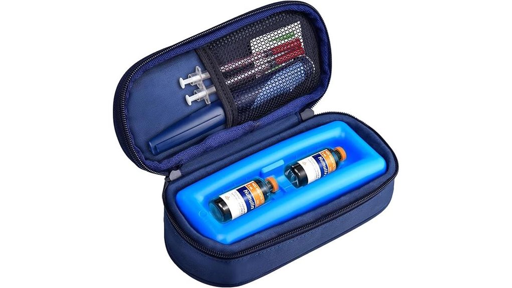 portable insulin vial cooler case