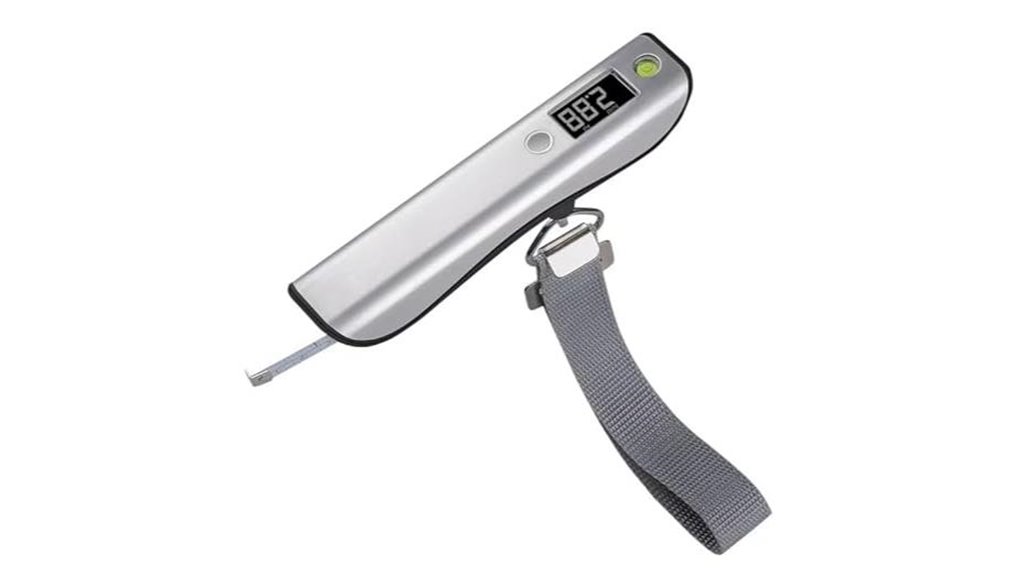 portable luggage scale with tape