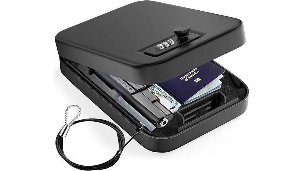 portable mechanical keypad steel safe