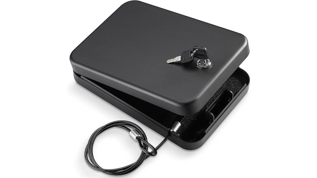 portable pistol travel lockbox
