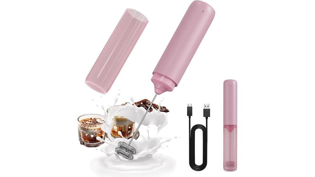 portable rechargeable milk frother wand