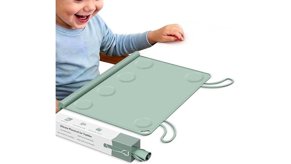 portable silicone roll up placemat