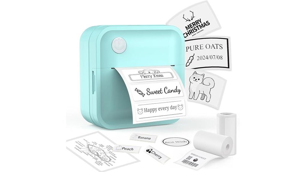 portable waterproof inkless bluetooth labelmaker