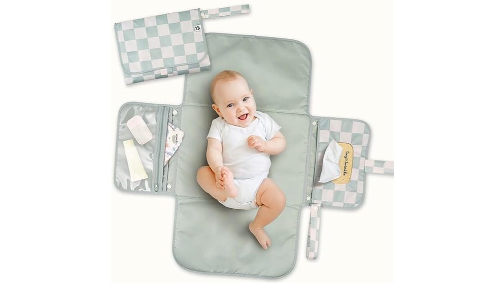 portable waterproof travel diaper changing pad