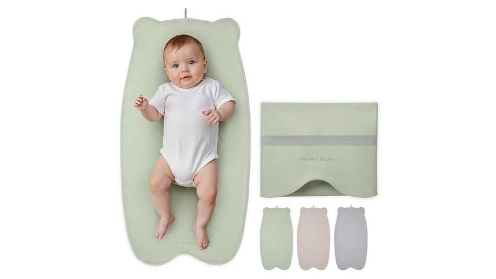 portable waterproof vegan leather changing pad