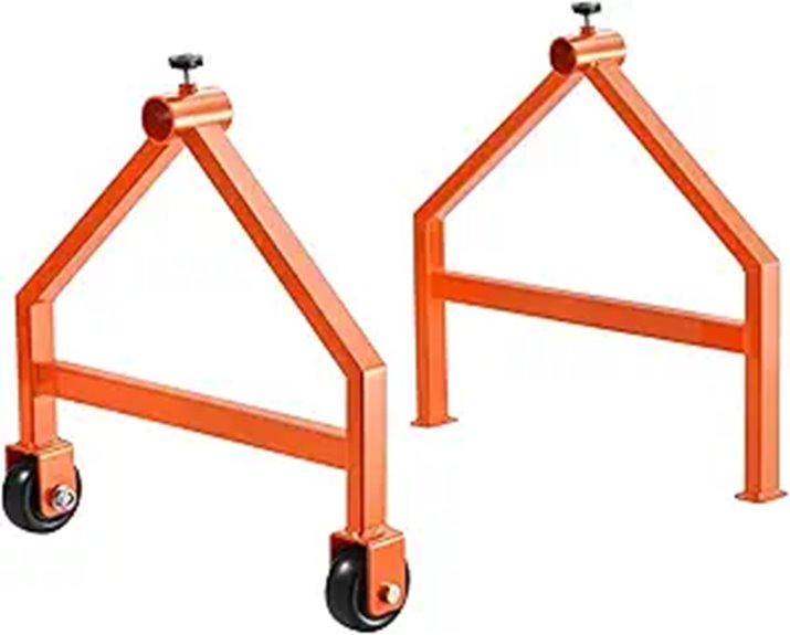 portable wheeled wire spool rack