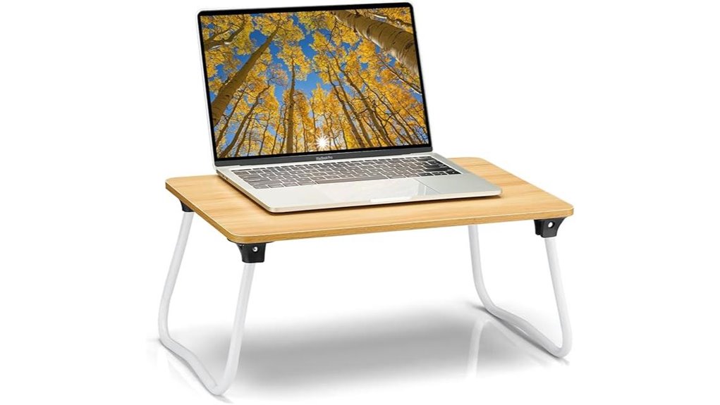 portable wooden foldable lapdesk